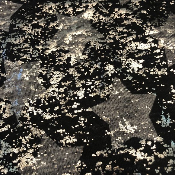 Foil Star-Print Cropped Pullover Sweater - Picture 10 of 11